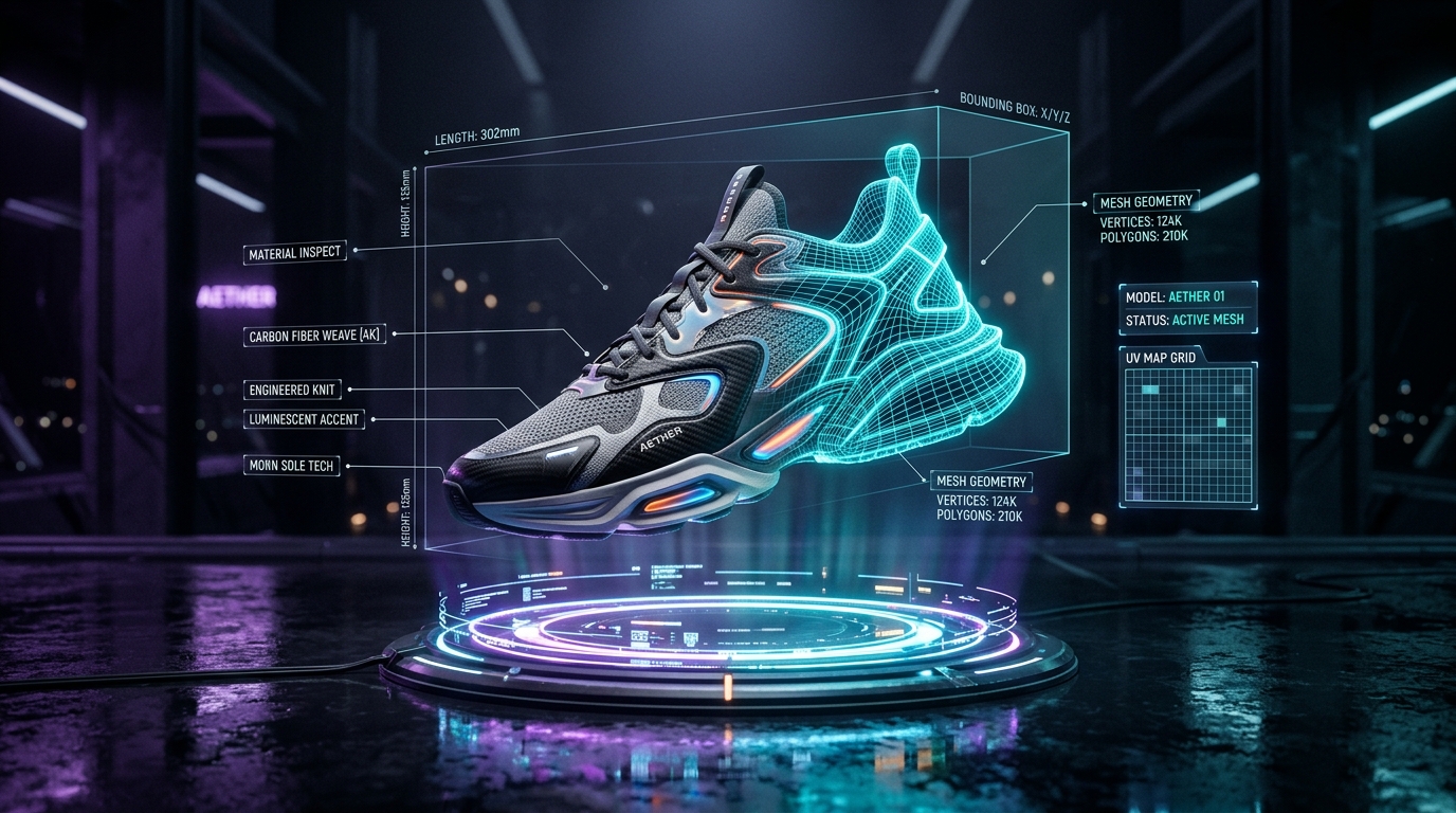 Visualização cinematográfica de WebXR e Spatial Computing: Otimização de Modelos 3D glTF e USDZ para Web: Texturas KTX2, Draco e Meshopt: Arquitetura passo a passo e benchmark — Cenário 1